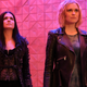 Octavia Blake (Marie Avgeropoulos) and Clarke Griffin (Eliza Taylor).